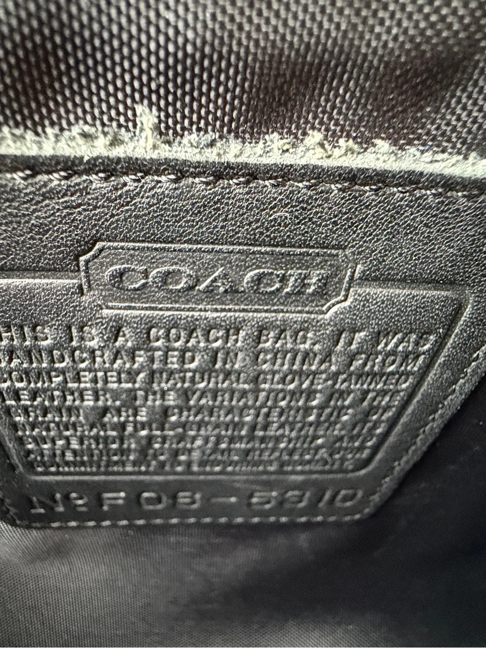 Vintage Coach Briefcase in Black